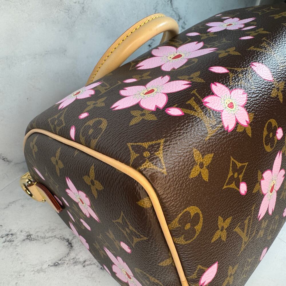 Louis Vuitton Murakami Bag Cherry Blossom Speedy 25 LV X TM Monogram Bandouliere - Picture 9 of 14